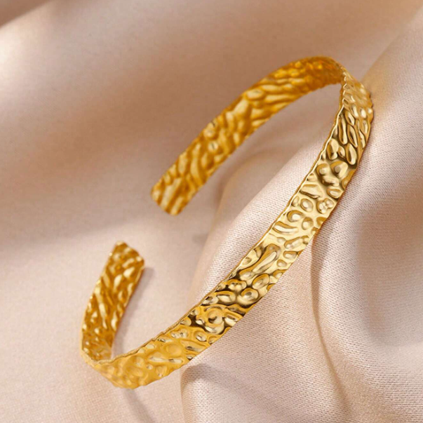 Bracelet jonc texturé