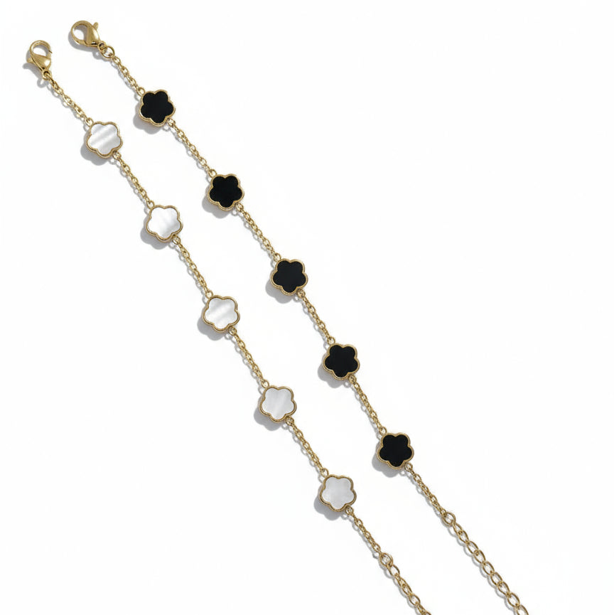 Bracelet chaîne floral