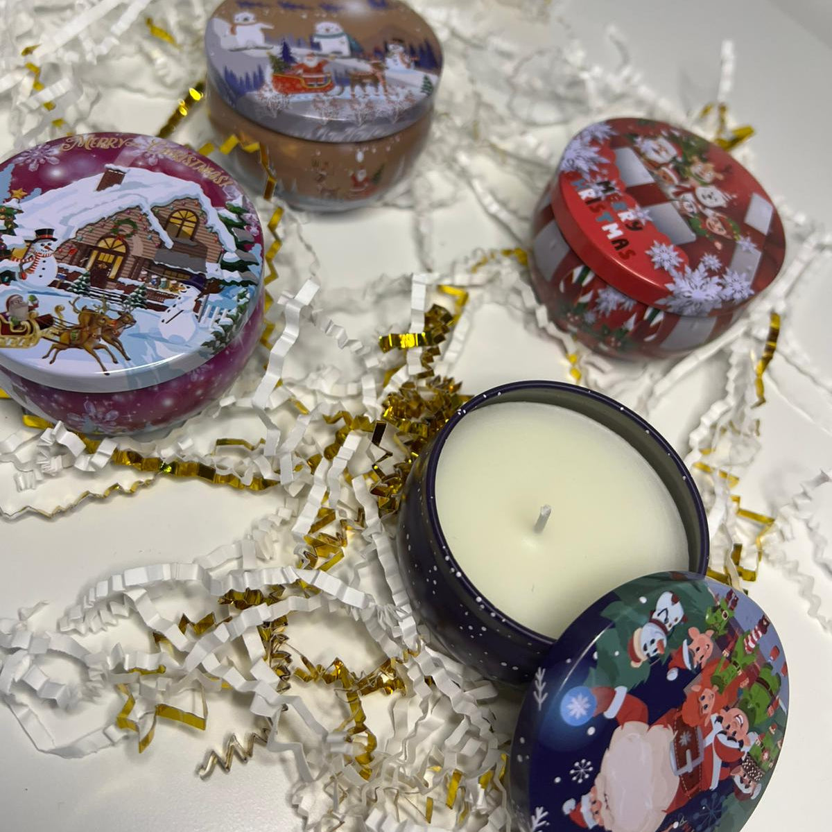 Bougie parfumée de Noël