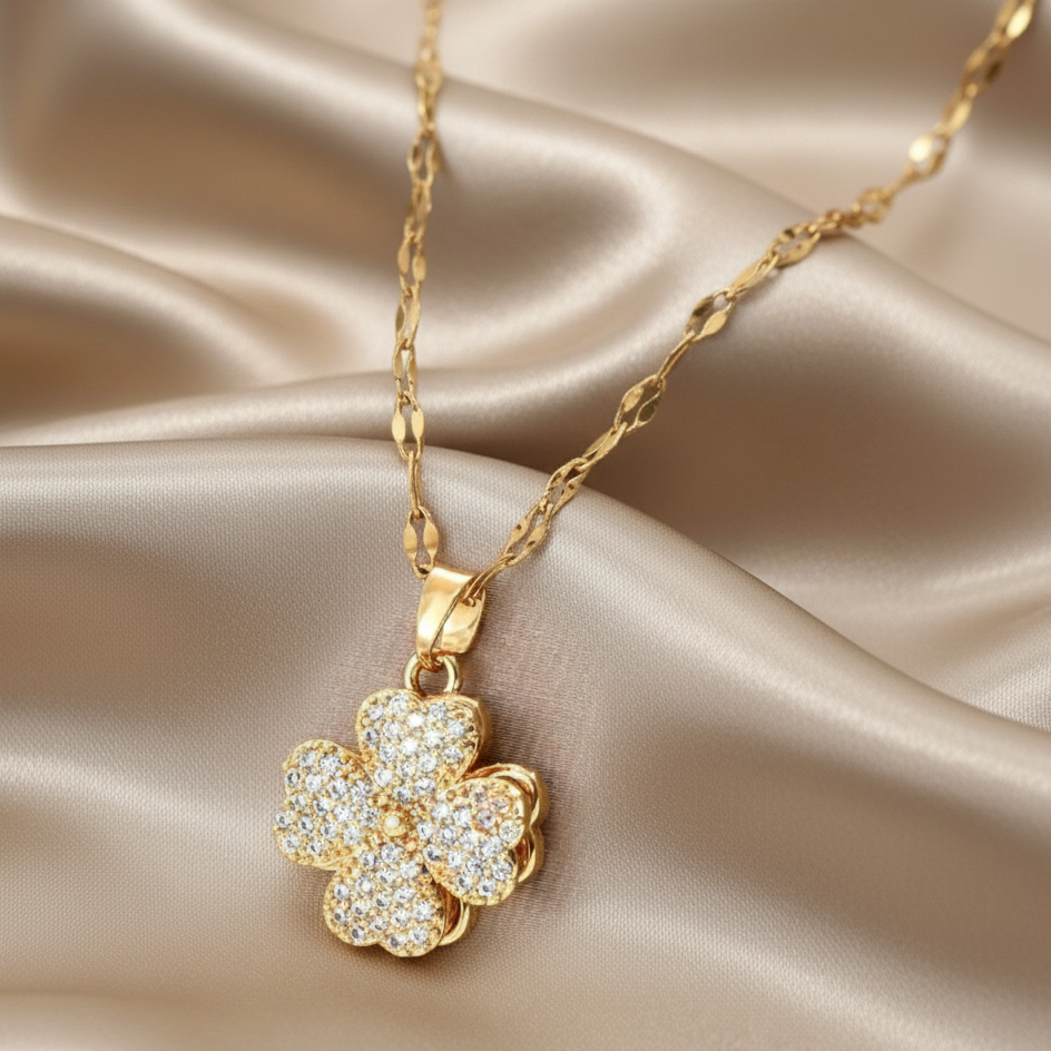 Collier Trèfle Doré