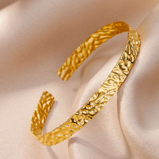 Bracelet jonc texturé