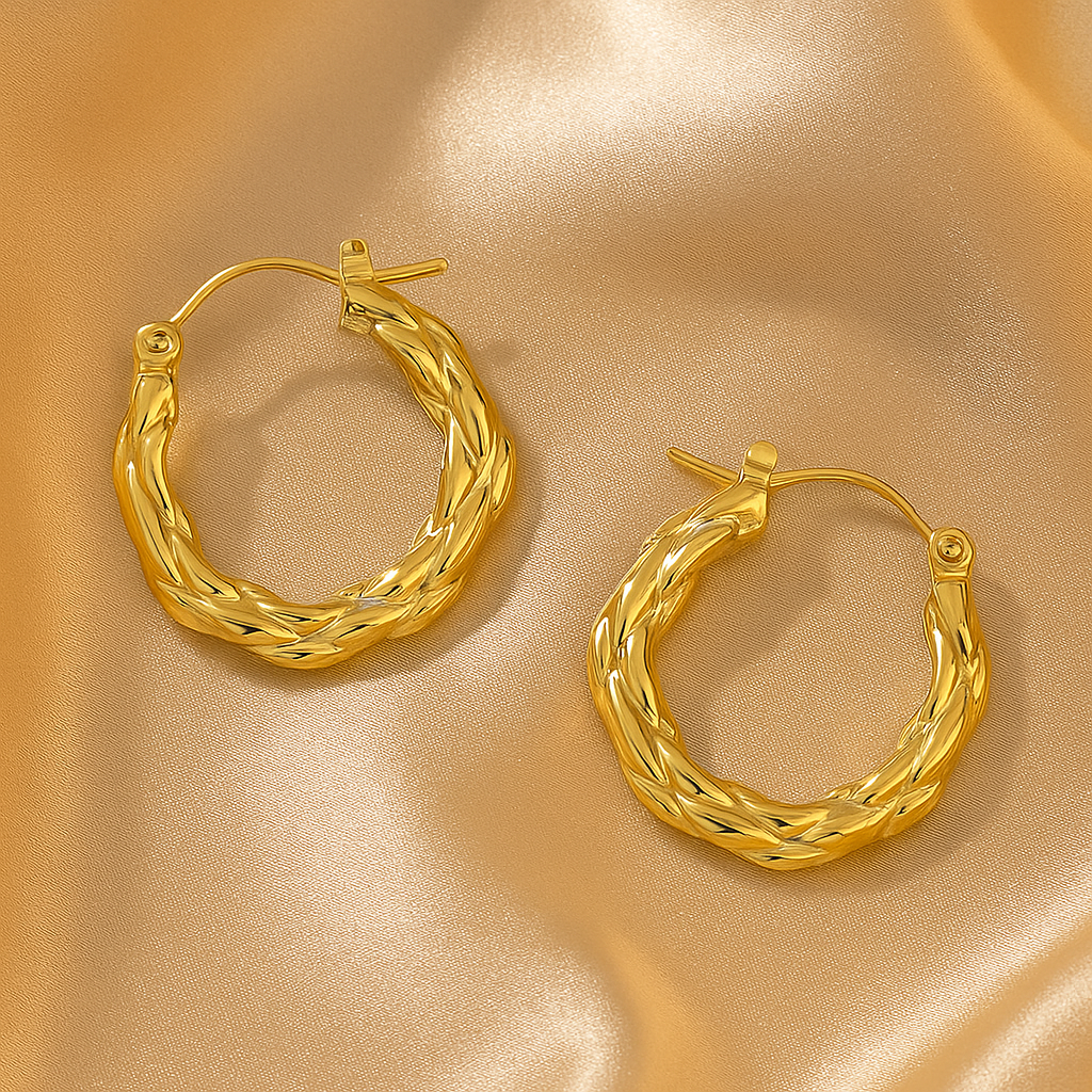 Boucles d’Oreilles Créoles Aura