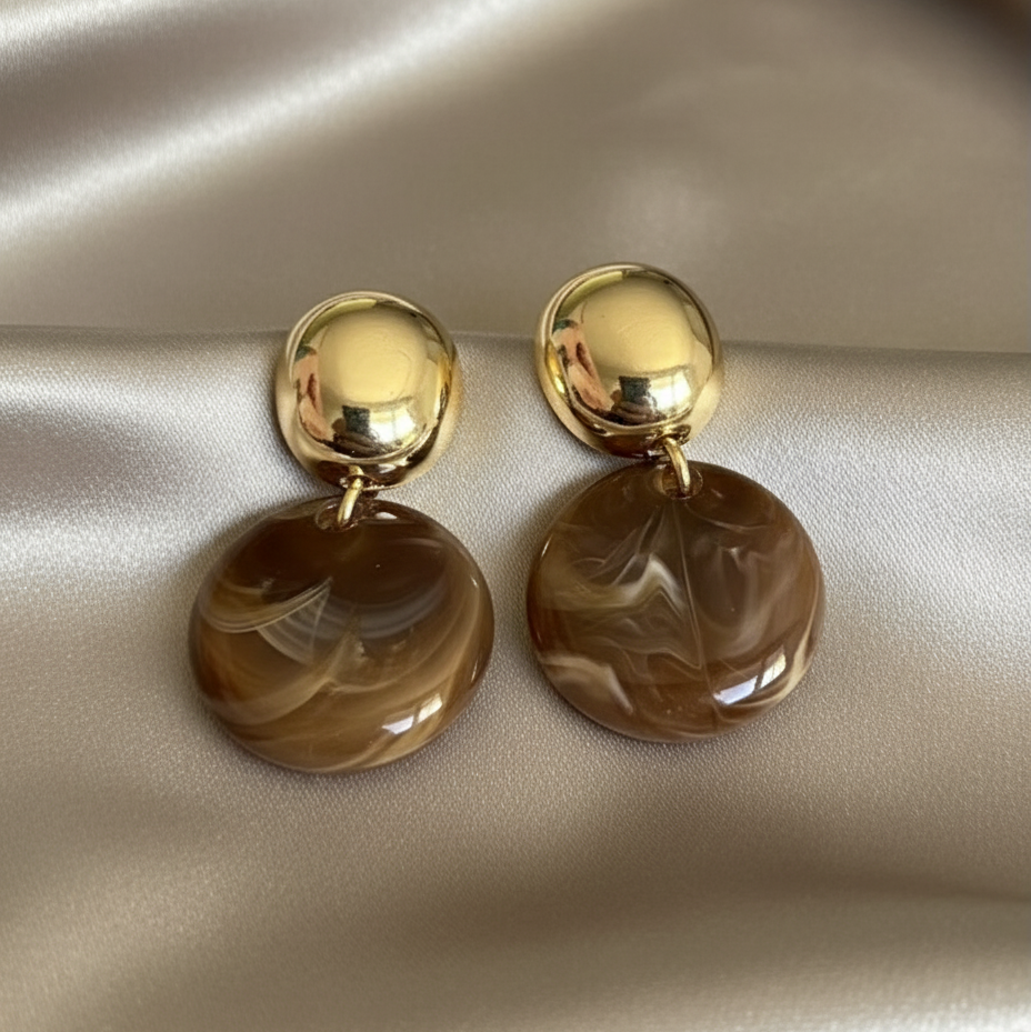 Boucles d’Oreilles Chic Ambrées
