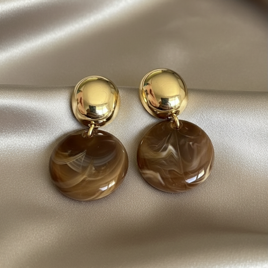 Boucles d’Oreilles Chic Ambrées