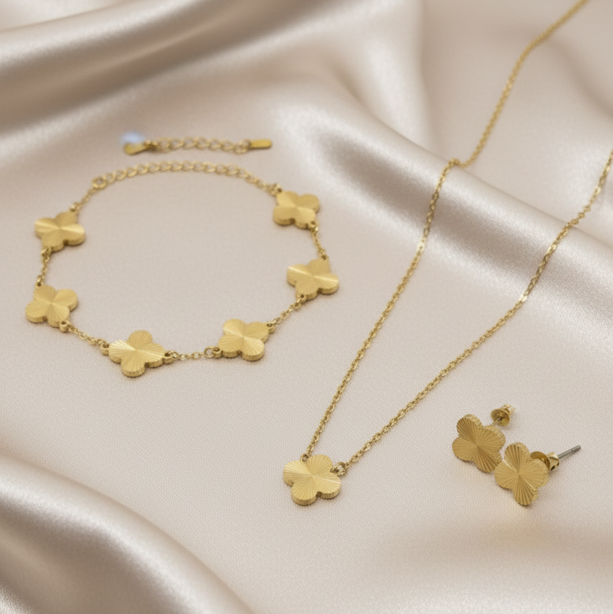 Parure Trèfle à Quatre Feuilles