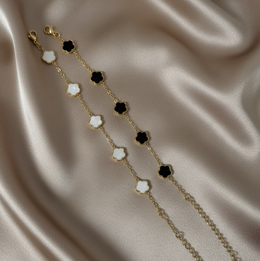 Bracelet chaîne floral