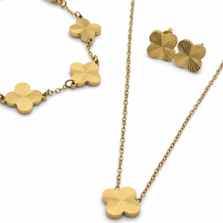 Parure Trèfle à Quatre Feuilles