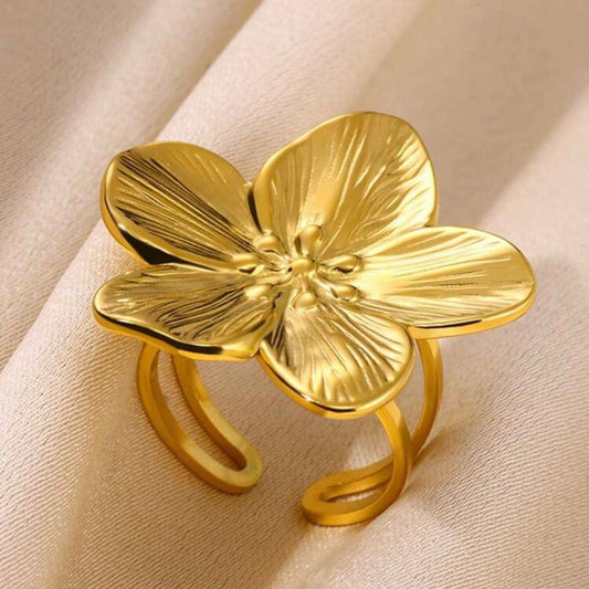 Bague fleur épanouie