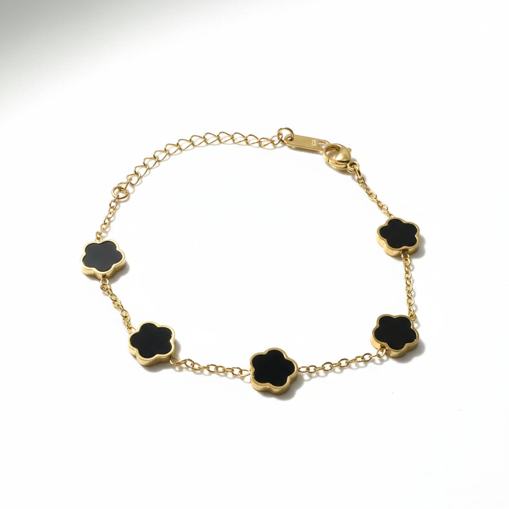 Bracelet chaîne floral