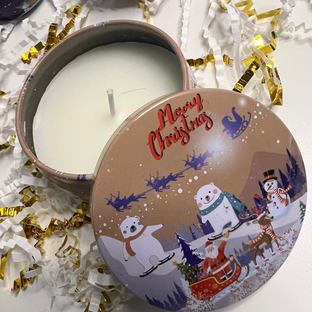 Bougie parfumée de Noël